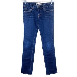J Brand Straight Leg Dark Wash Whiskered Jeans Womens 27 Casual Capsule Normcore